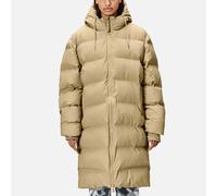 Rains Alta Long Coated-Shell Puffer Jacket - XS
