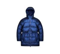 Rains Alta Long quilted hooded coat - Blue S-M-L