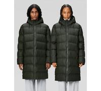 Rains Alta Long Unisex Puffer Jacket - 03 Green - 03 Green - S