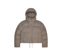 Rains Alta Short hooded puffer jacket - Neutrals XS-S-M