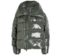 Rains Alta Vision Waterproof Quilted Jacket - Dark Green - M (UK12 / M)