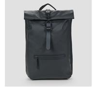 Rains Backpack Rolltop Rucksack W3 in Black One size
