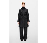 Rains Curve Long Jacket | Rain Jacket | Black | M |