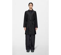 Rains Curve Long Jacket | Rain Jacket | Black | S |
