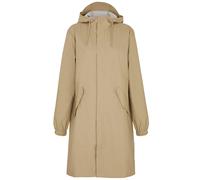 Rains Fishtail Hooded Waterproof Parka - Beige - XS
