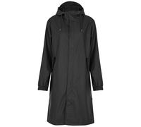 Rains Fishtail Hooded Waterproof Parka - Black - XS