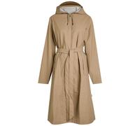 Rains Hooded Coated Shell Waterproof Jacket - Beige - L (UK14 / L)