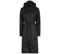 Rains Hooded Coated Shell Waterproof Jacket - Black - XS (UK6 /xs)