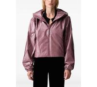 Rains Lohja hooded gloss-finish insulated jacket - Pink XS-S