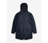 Rains Long Jacket W3 hooded jacket dark blue - M