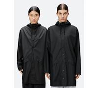 RAINS Long Waterproof Jacket, 01 Black, M