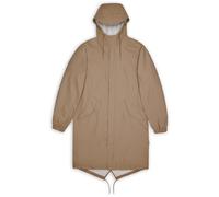 Rains - Long waterproof and windbreaker jacket - Fishtail Parka W3 Beige for Men - Size S Beige S