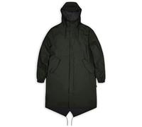 Rains - Long waterproof and windbreaker jacket - Fishtail Parka W3 Green for Men - Size M Green M