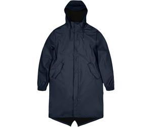 Rains - Long waterproof and windbreaker jacket - Fishtail Parka W3 Navy for Men - Size L Navy L