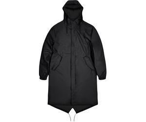 Rains - Long waterproof and windbreaker jacket - Unisex - Fishtail Parka W3 - Fishtail Parka W3 Black for Men - Size M Black M