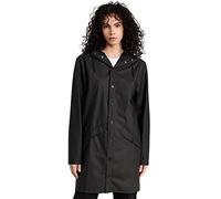 RAINS Long Waterproof Jacket, 01 Black, M