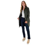 RAINS Long Waterproof Jacket, 03, Green, XL