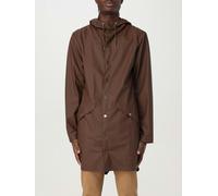 Rains Men's Long Jacket Raincoat Water Resistant - Brown - XS INT