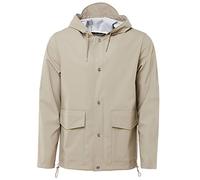RAINS Men's Short Hooded Coat, mens, Hooded Sweatshirt, 1826, beige, 2 xs/xs