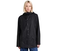 RAINS Men's Waterproof Jacket, Opaque, 01 Black, L