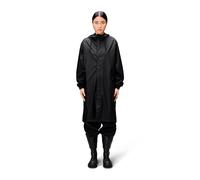 Rains - Long waterproof and windbreaker jacket - Fishtail Parka W3 Black for Men - Size L Black L