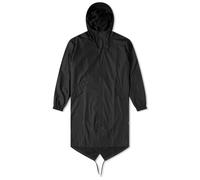 Rains | Fishtail Parka | Classic Fisherman Raincoat | Black XS