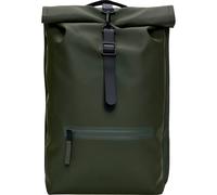 Rains | Rolltop Rucksack | Waterproof Cycle Bag | Green One Size