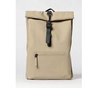 RAINS Rolltop Rucksack Waterproof Polyester Backpack with Hook Closure