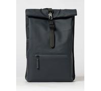 RAINS Rolltop Rucksack Waterproof Polyester Backpack with Hook Closure