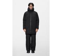 Rains Sarna Long Puffer Jacket | Jacket | Black | S |