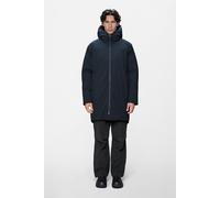 Rains Sarna Long Puffer Jacket | Jacket | Navy | M |