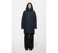 Rains Sarna Long Puffer Jacket | Winter Jacket | Navy | S |