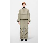 Rains - Women's Suva Hardshell Short String W Jacket - Waterproof jacket size XS, sand/grey