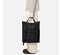Rains Unisex Black Trail Rolltop Tote Bag