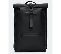 Rains | Rolltop Rucksack | Waterproof Cycle Bag | Black One Size