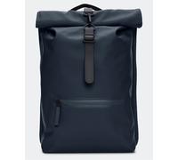 Rains Unisex Rolltop Rucksack - 47 Navy - 47 Navy - One Size
