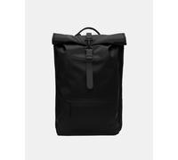 Rains Unisex Rolltop Rucksack - 84 Black Grain - 84 Black Grain - One Size