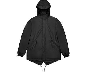 Rains - Waterproof and windbreaker jacket - Fishtail Jacket W3 Black for Men - Size XL Black XL