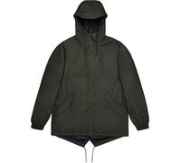 Rains - Waterproof and windproof jacket - Fishtail Jacket W3 Green for Men - Size L Green