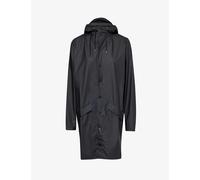 Rains Womens Black High-neck Regular-fit Shell Jacket Xs