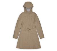 Rains - Women's Curve Long Jacket W3 - Waterproof jacket size XS, sand