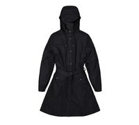 RAINS Women's Curve Waterproof Jacket, 01 Black, S