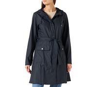 RAINS Women's Curve Waterproof Jacket, 47 Navy, L