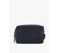 Rains Womens Rains Brand-Debossed Shell Wash Bag Navy