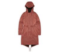 Rains - Women's String W Parka W3 - Waterproof jacket size XS, brown/red