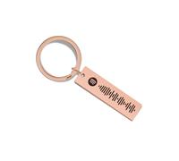 Rainsar Custom Spotify Keychain, Personalised Scannable Spotify Code Stainless Steel Engraved Keyring, Unique Gift for Him, Her, and Music Lovers