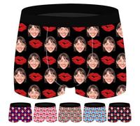 Rainsar Personalised Boxers for Men, Custom Photo Boxer Shorts, Personalised Underwear for Husband Boyfriend, Personalised Gifts for Valentine’s Day, Anniversaries, Weddings (S-5XL)