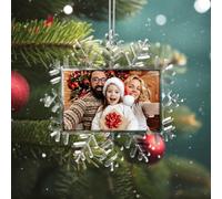 Rainsar Personalised Christmas Baubles, Customised Festive Ornament 2024, Photo Ball for Christmas Tree Decorations, Ideal Xmas Gifts for Family, Friends, Couple and Pet