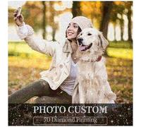 Rainsar Personalised Diamond Art,5D Dimond Art for Adults Kit,Create Your Own Diamond Painting,Diamond Painting Personalised Photo Full Drill for Home Wall Decor