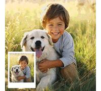 Rainsar Personalised Diamond Art, Custom Diamond Painting Kits for Adults,Create Your Own 5D Diamond Painting,Personalised Canvas Photos Embroidery Gifts for Home Decoration